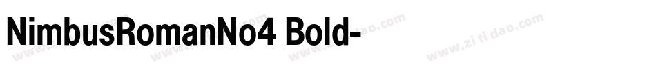 NimbusRomanNo4 Bold字体转换